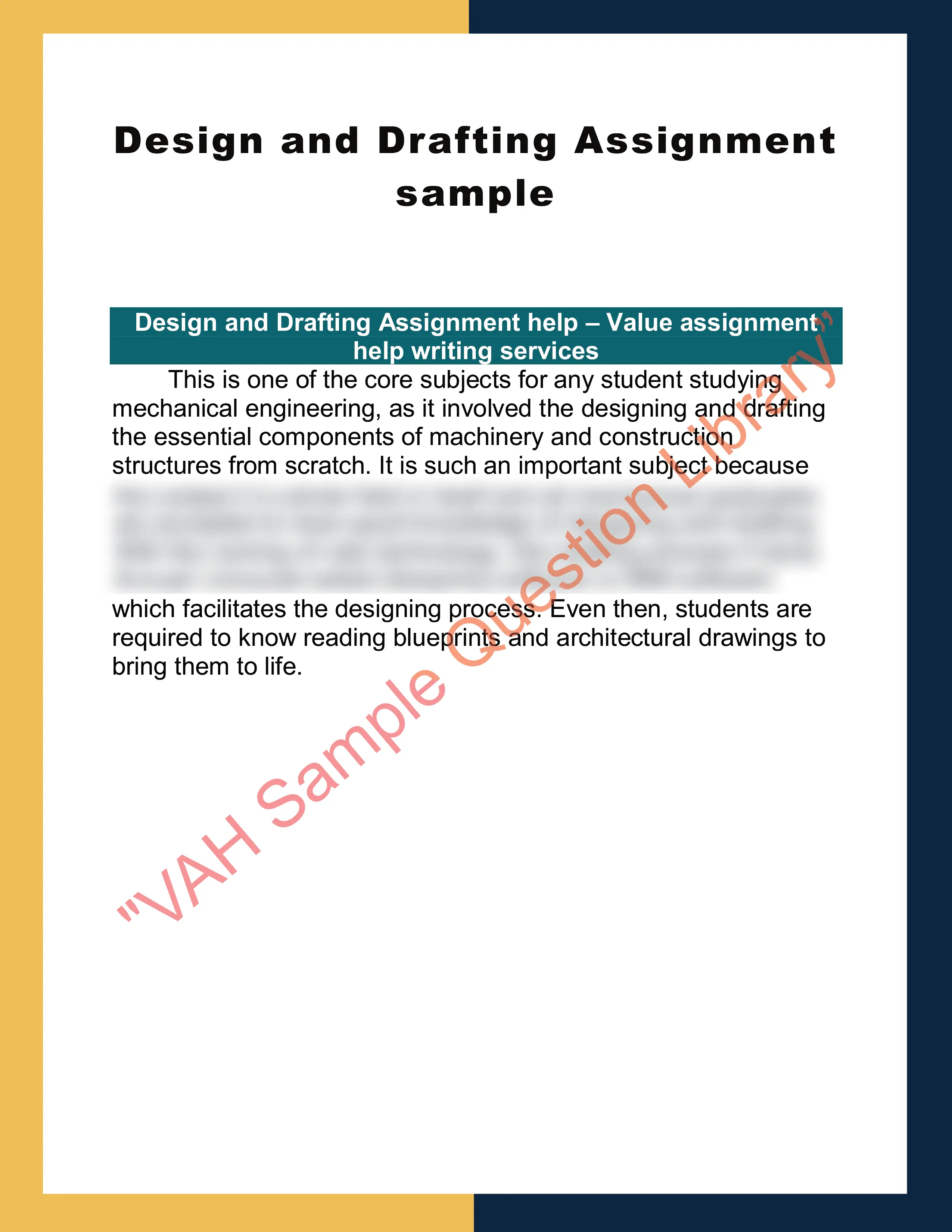 Design and Drafting Assignment sample 0